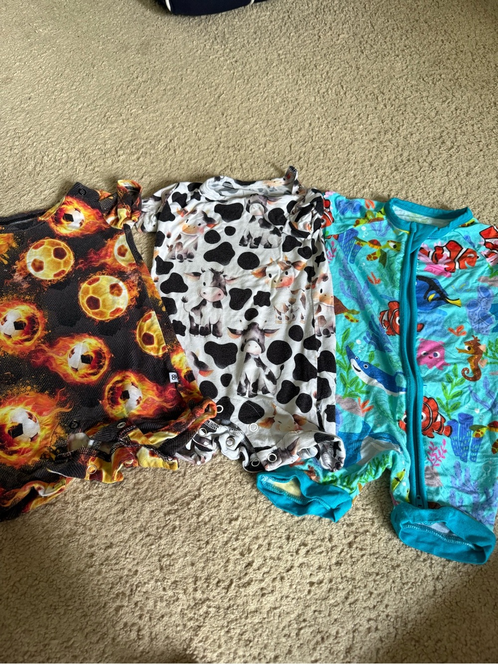 Bamboo Shorty Zippy bundle size 3-6 little sleepies, bums, and roses.